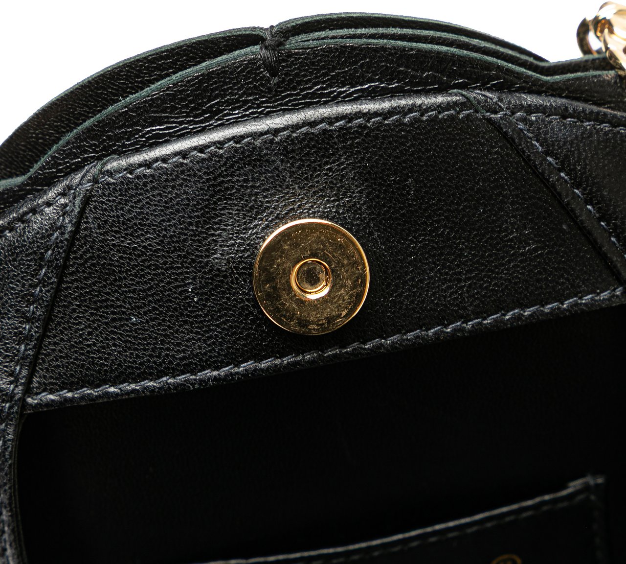 Chanel Lambskin and Satin Camellia Flower Evening Bag Zwart
