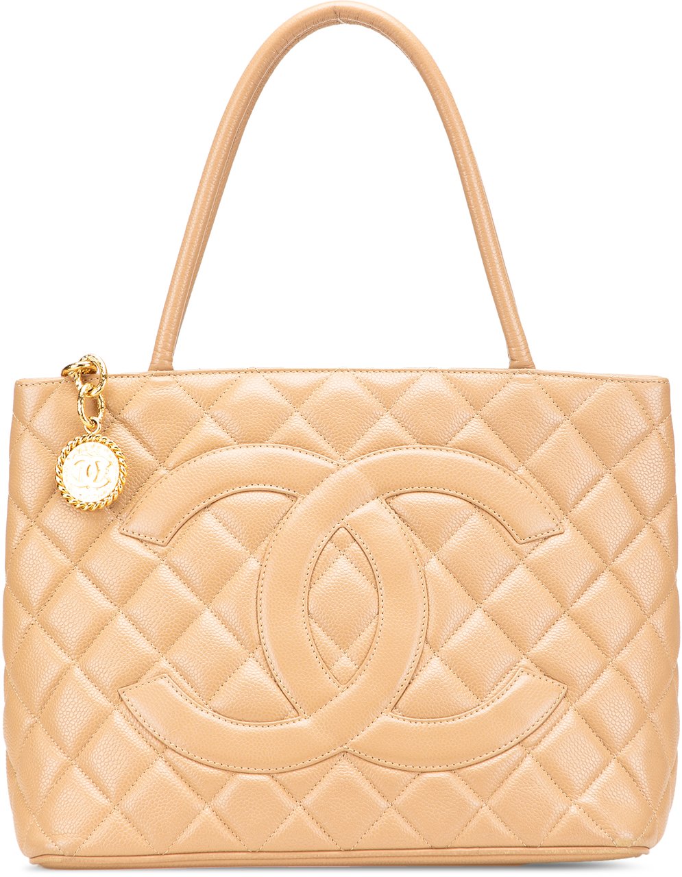 Chanel Caviar Medallion Tote Bruin