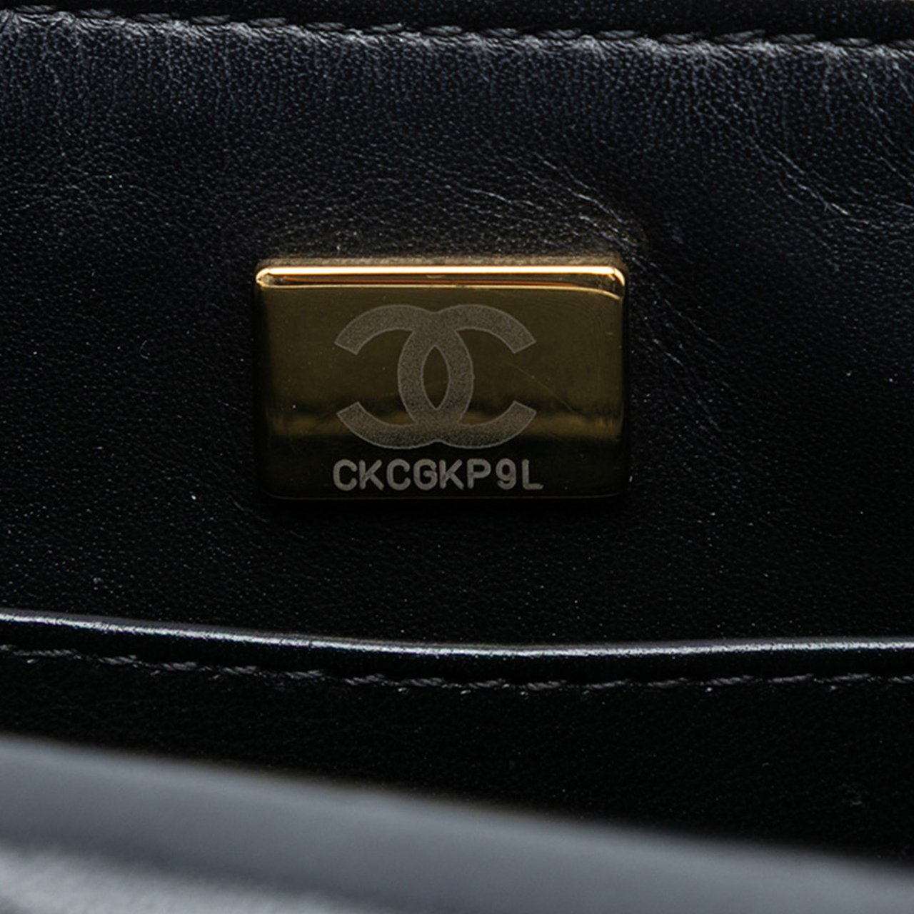 Chanel Mini Square Classic Goatskin Single Flap Zwart