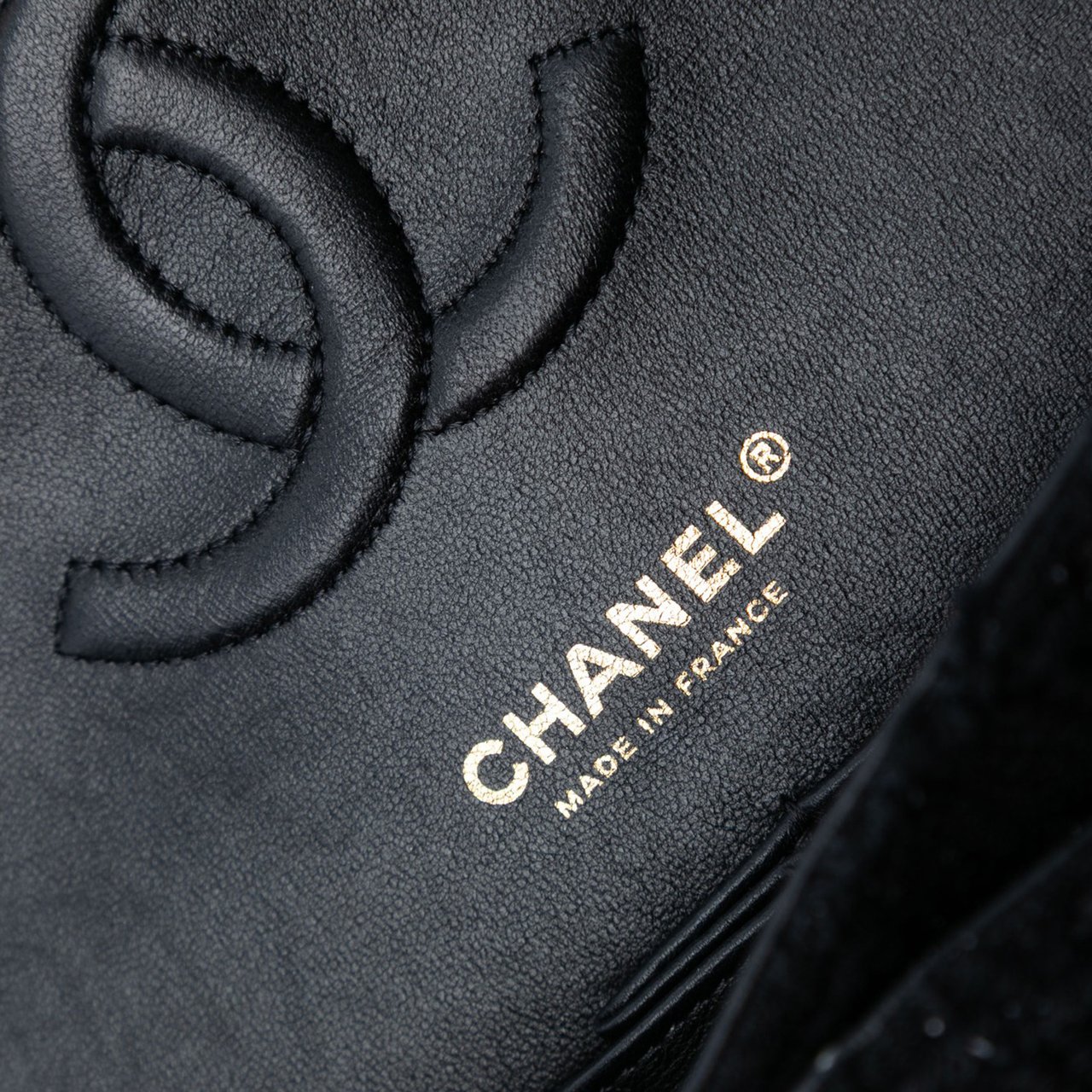 Chanel Medium Classic Tweed Single Flap Zwart