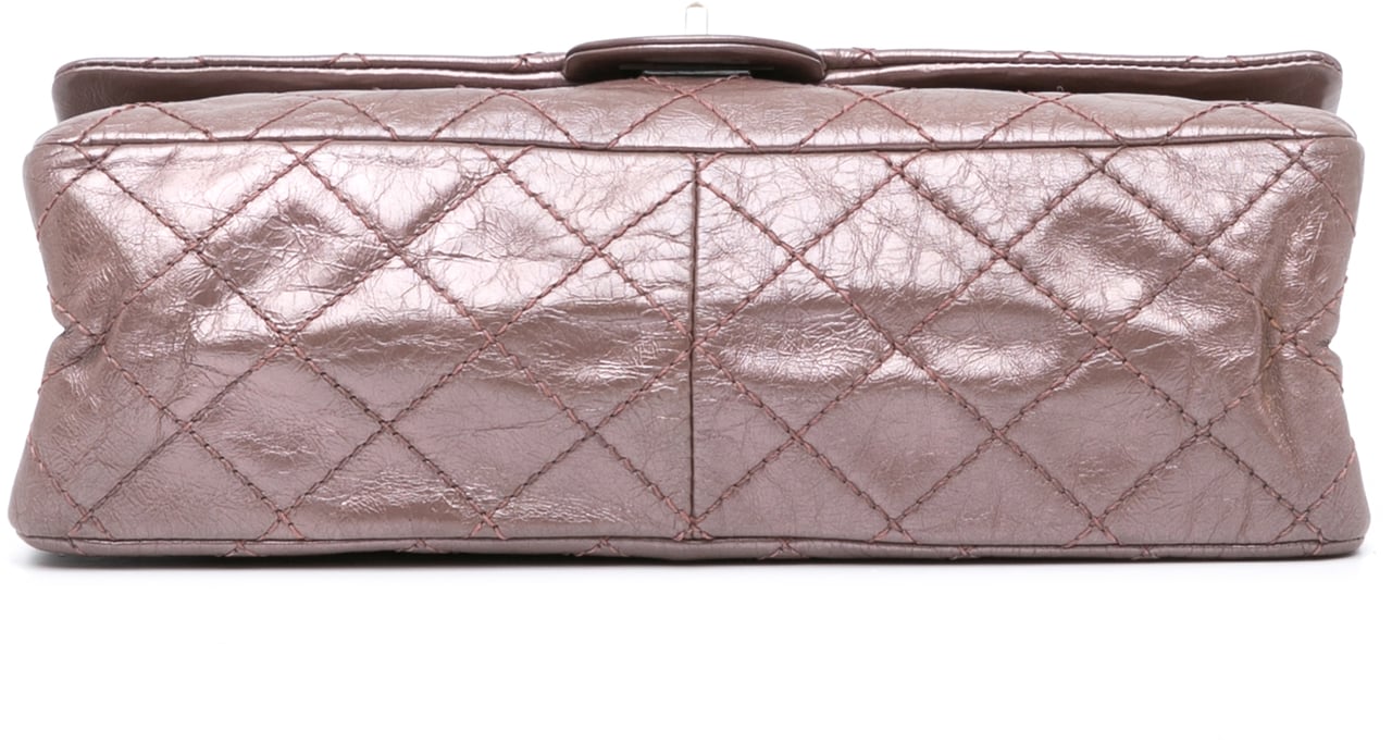 Chanel Reissue 2.55 Aged Metallic Calfskin Double Flap 226 Roze