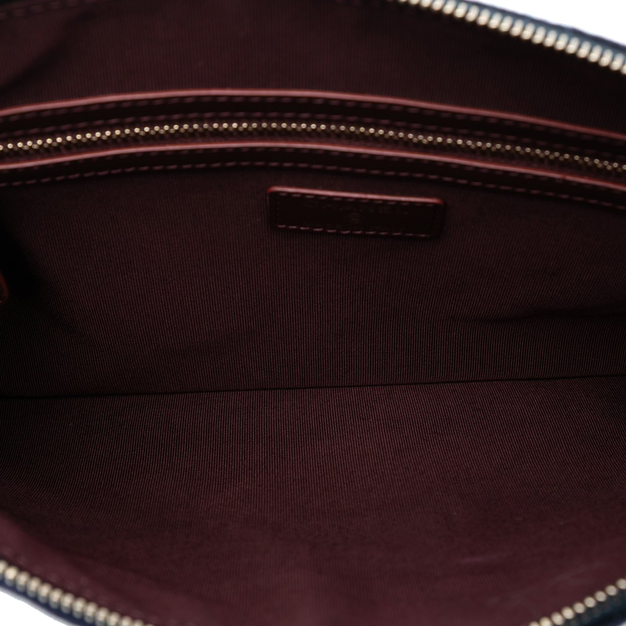 Chanel Paris Hamburg Medium Quilted Wool Coco Sailor Charms O Case Clutch Blauw