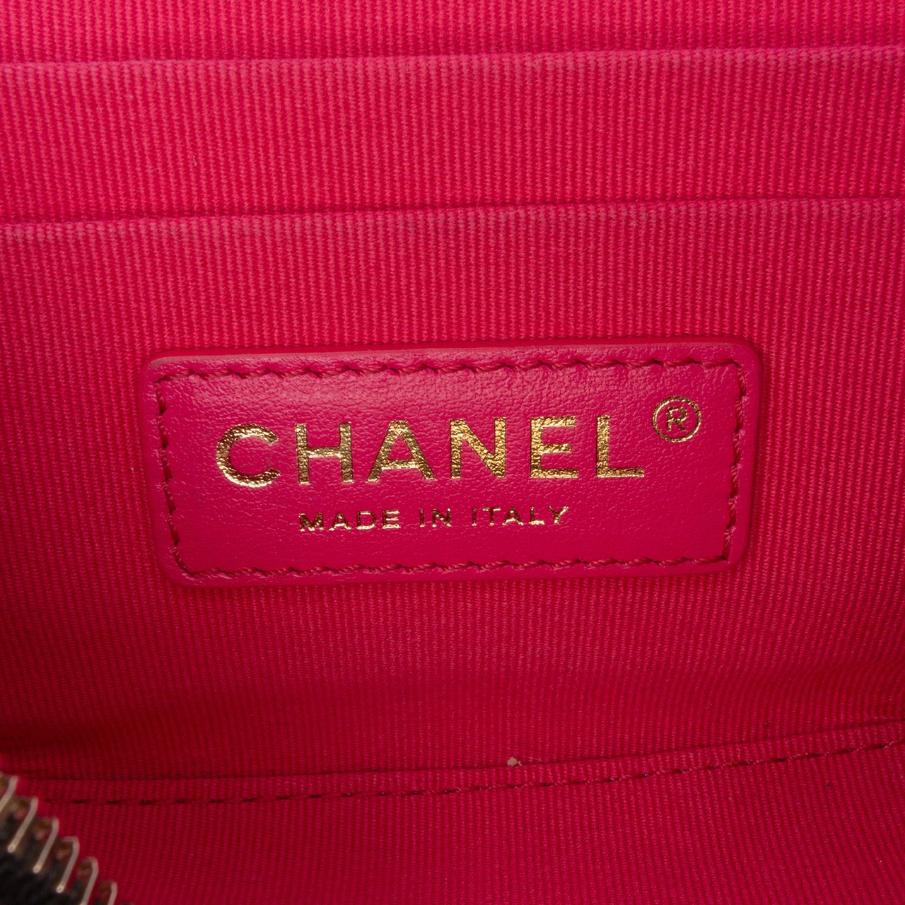 Chanel Small CC Lambskin Vanity Case Zwart