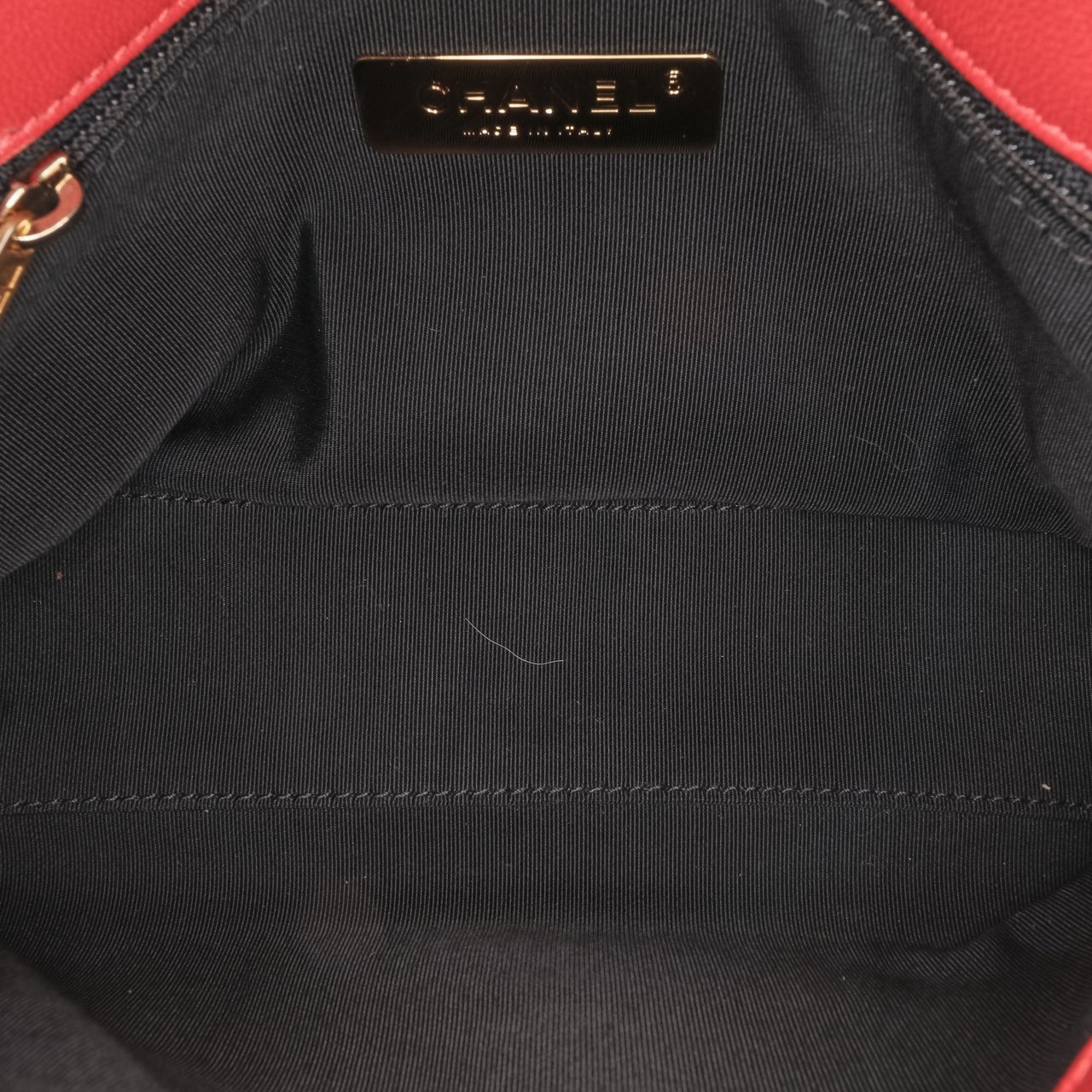 Chanel Small Quilted Lambskin Chain Link Flap Rood