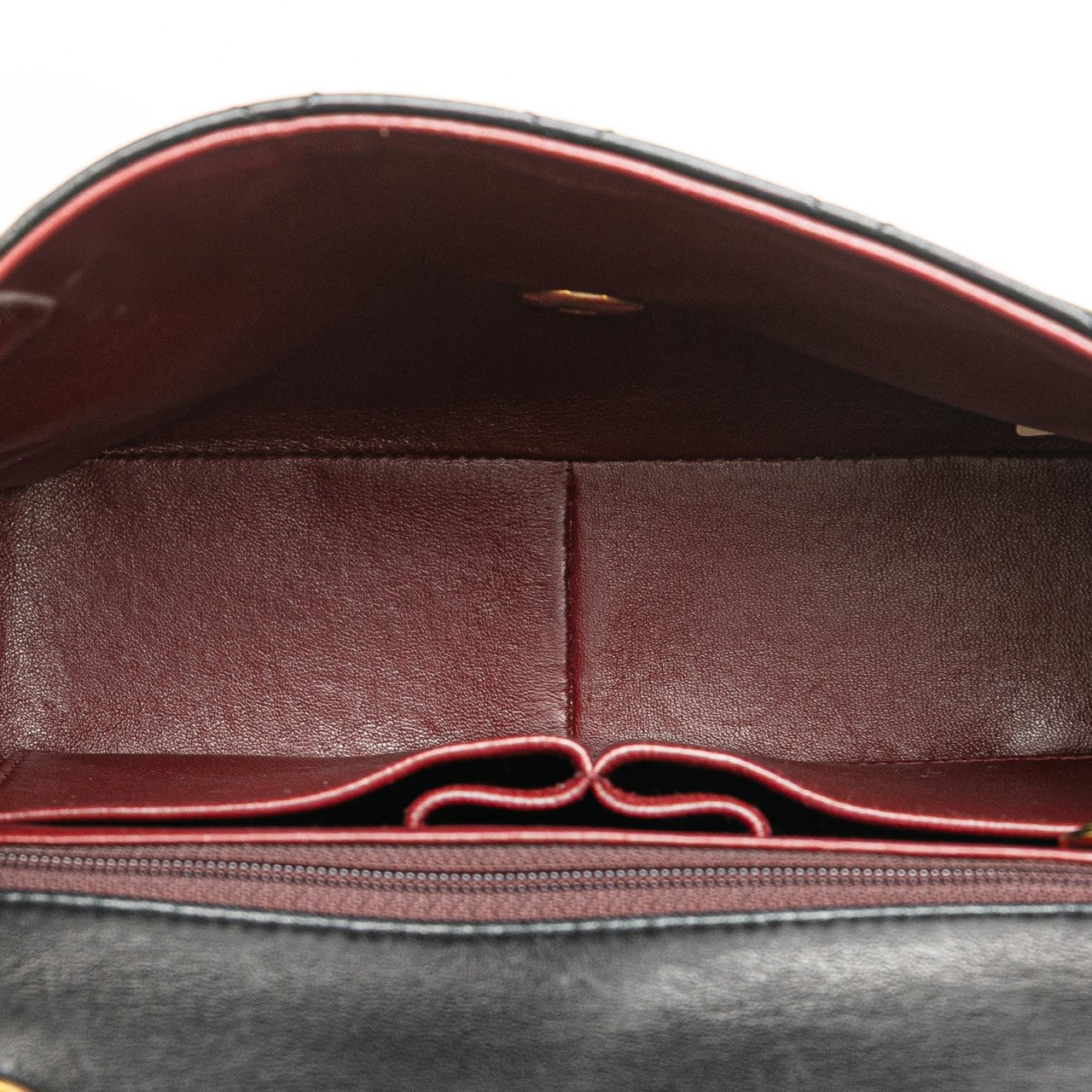 Chanel Small Square Quilted Lambskin Flap Zwart