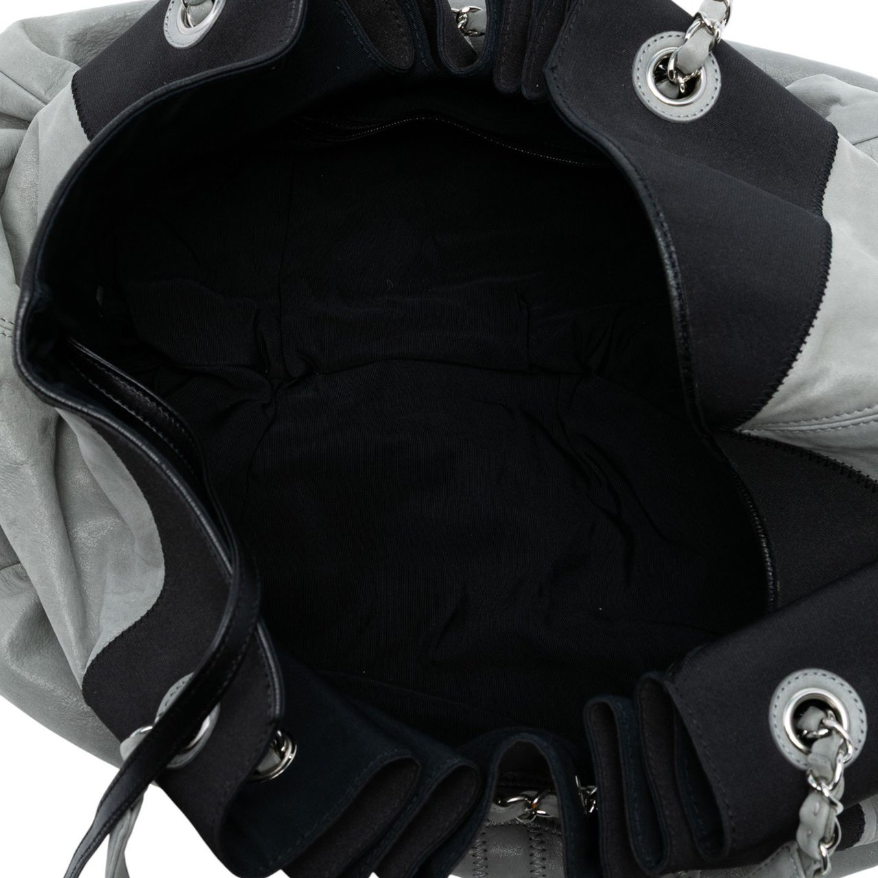 Chanel Lambskin Stretch Spirit Cabas Tote Grijs