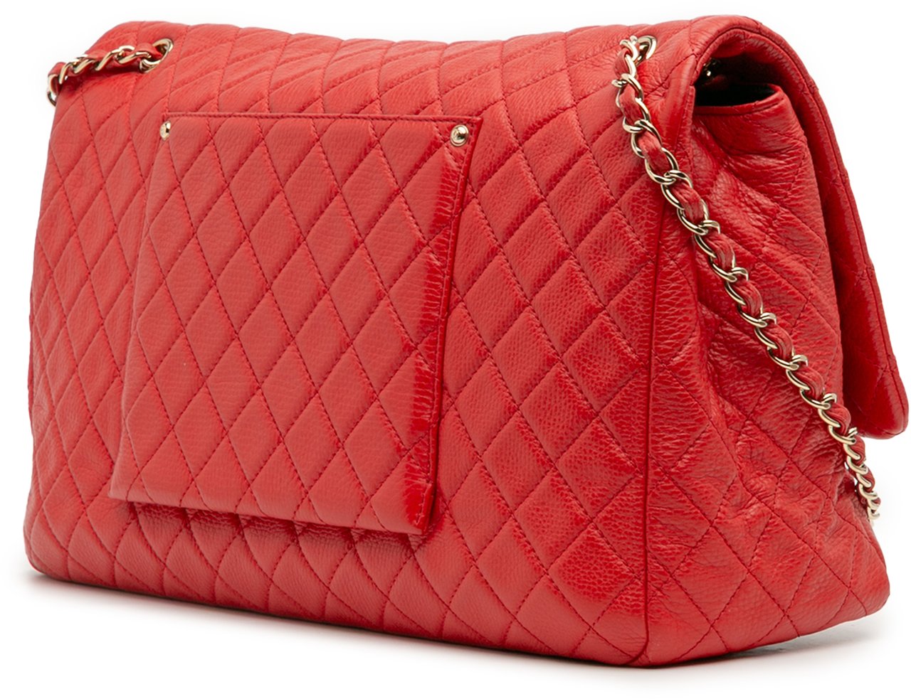 Chanel XXL Quilted Calfskin Travel Flap Rood