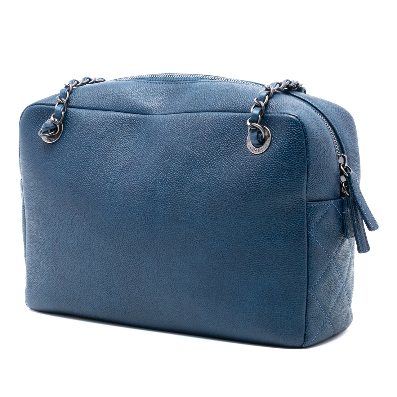 Chanel CC Caviar Camera Bag Blauw