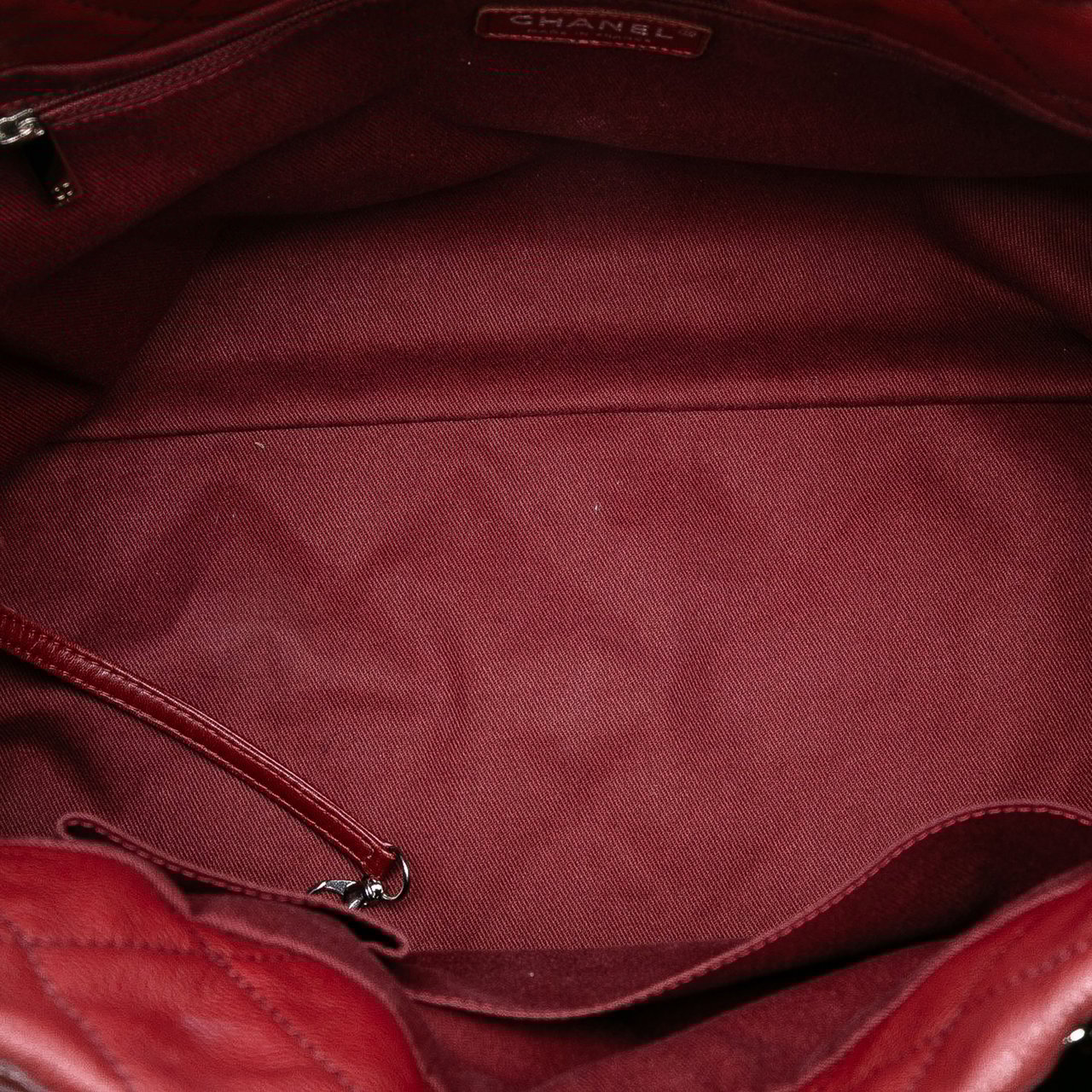 Chanel CC Caviar Timeless Soft Tote Rood