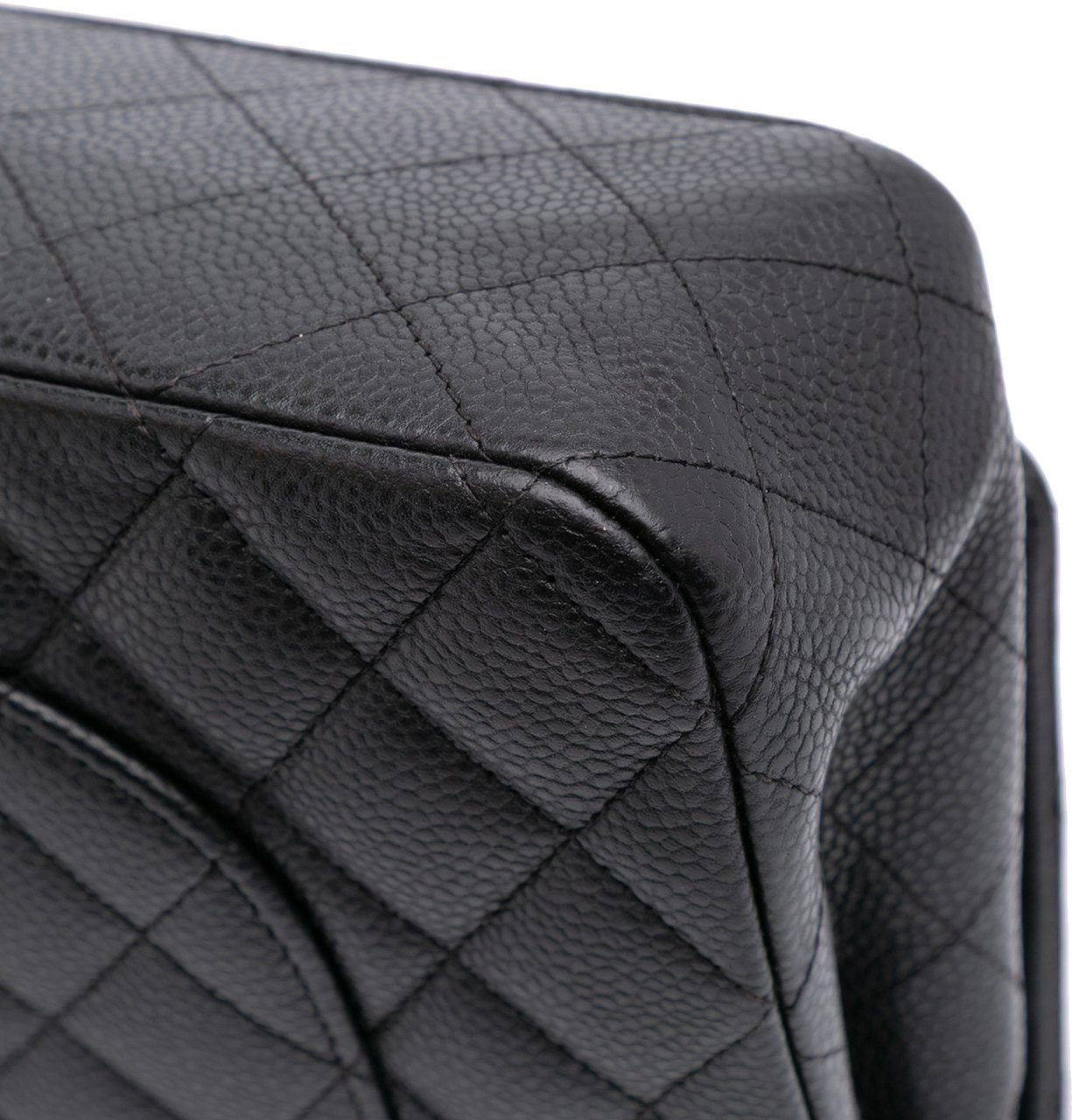Chanel Medium Classic Caviar Double Flap Zwart
