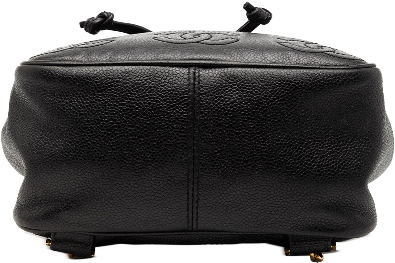 Chanel Caviar Triple CC Backpack Zwart