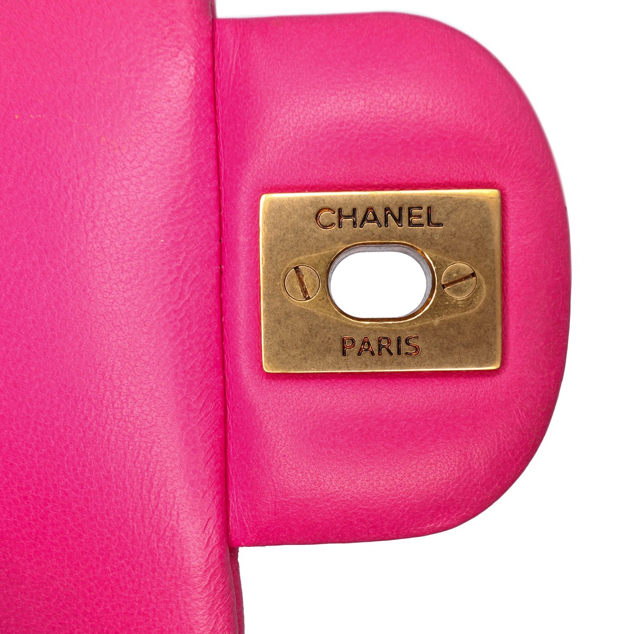 Chanel Mini Rectangular Classic Chevron Lambskin Single Flap Roze