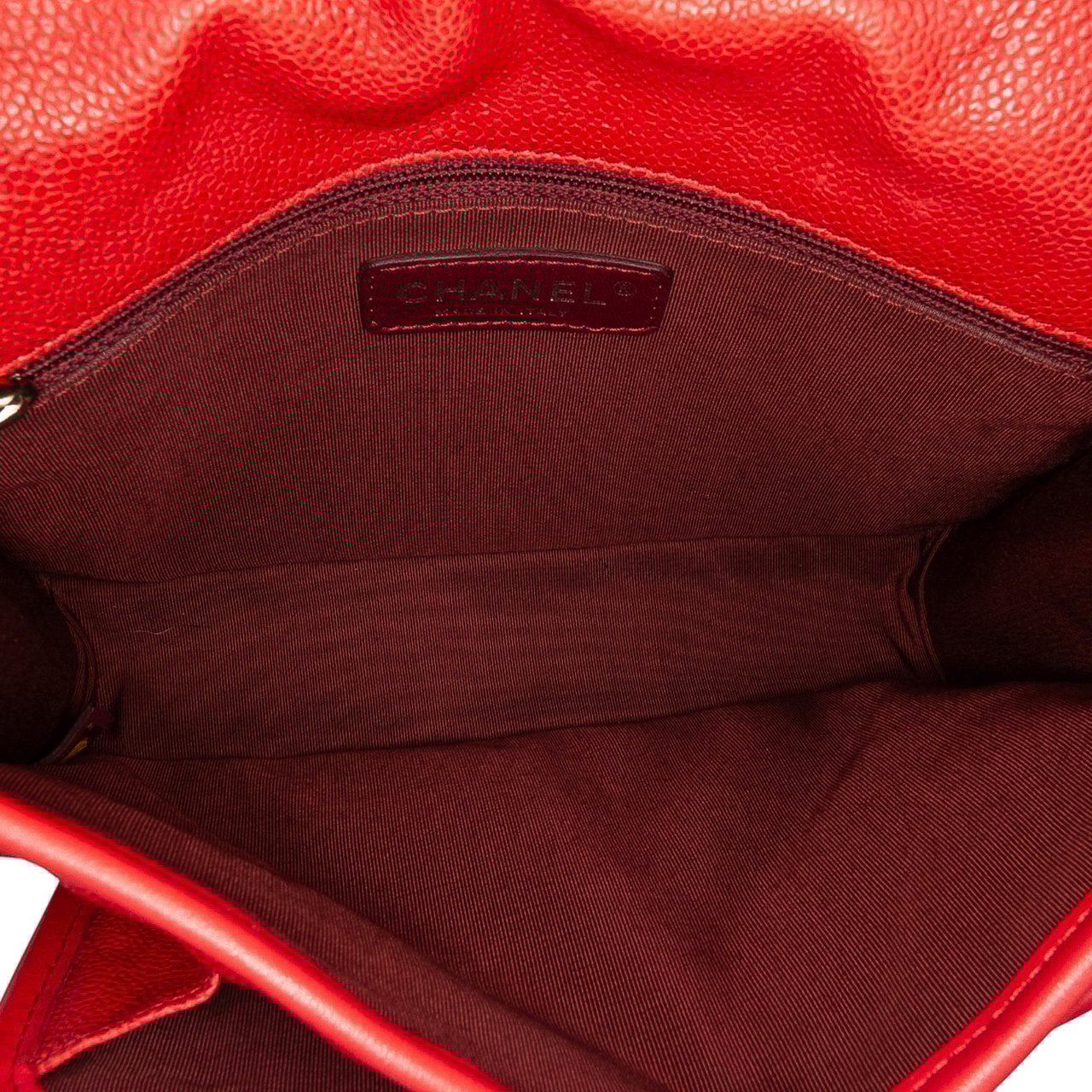 Chanel Small Caviar French Riviera Flap Rood