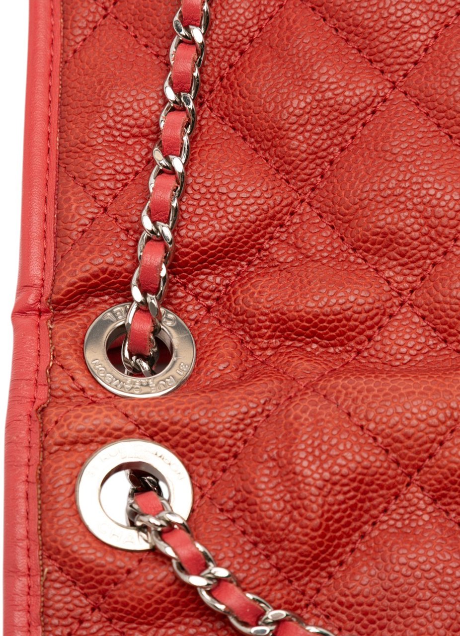 Chanel Small Caviar French Riviera Flap Rood