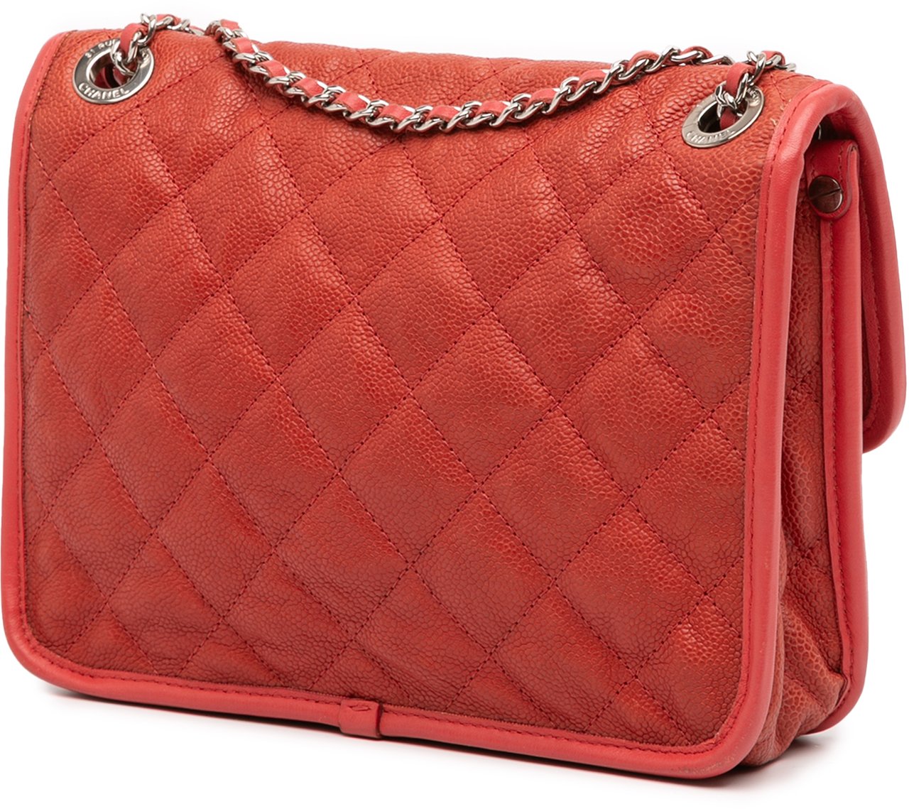 Chanel Small Caviar French Riviera Flap Rood