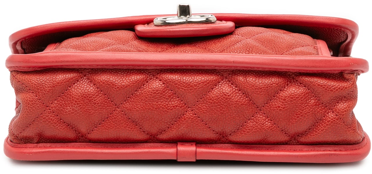 Chanel Small Caviar French Riviera Flap Rood