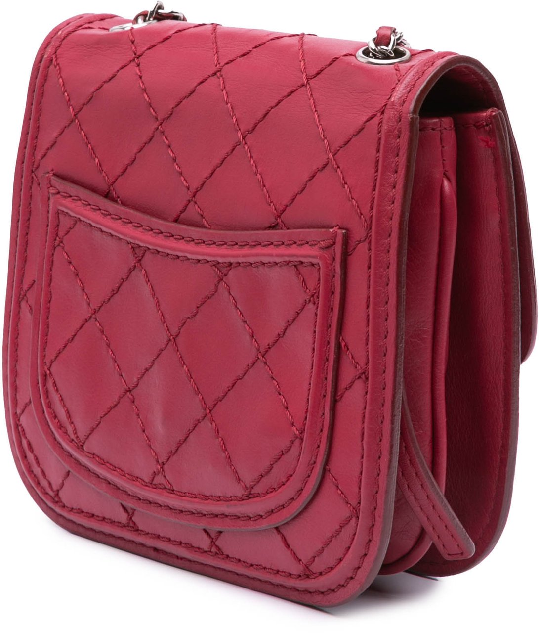 Chanel Mini Stitched Calfskin Citizen Flap Roze