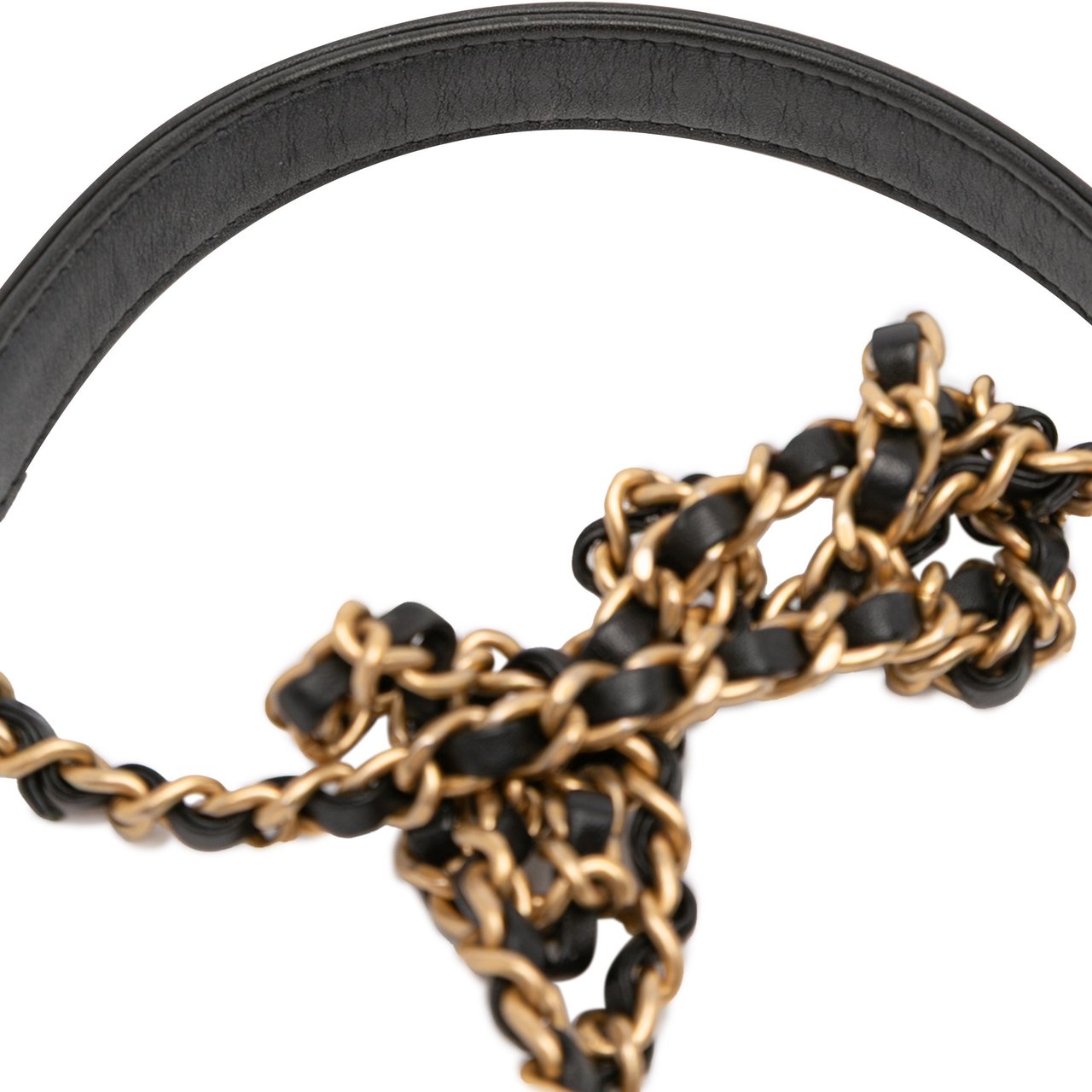 Chanel Small Caviar CC Filigree Vanity Case Bruin