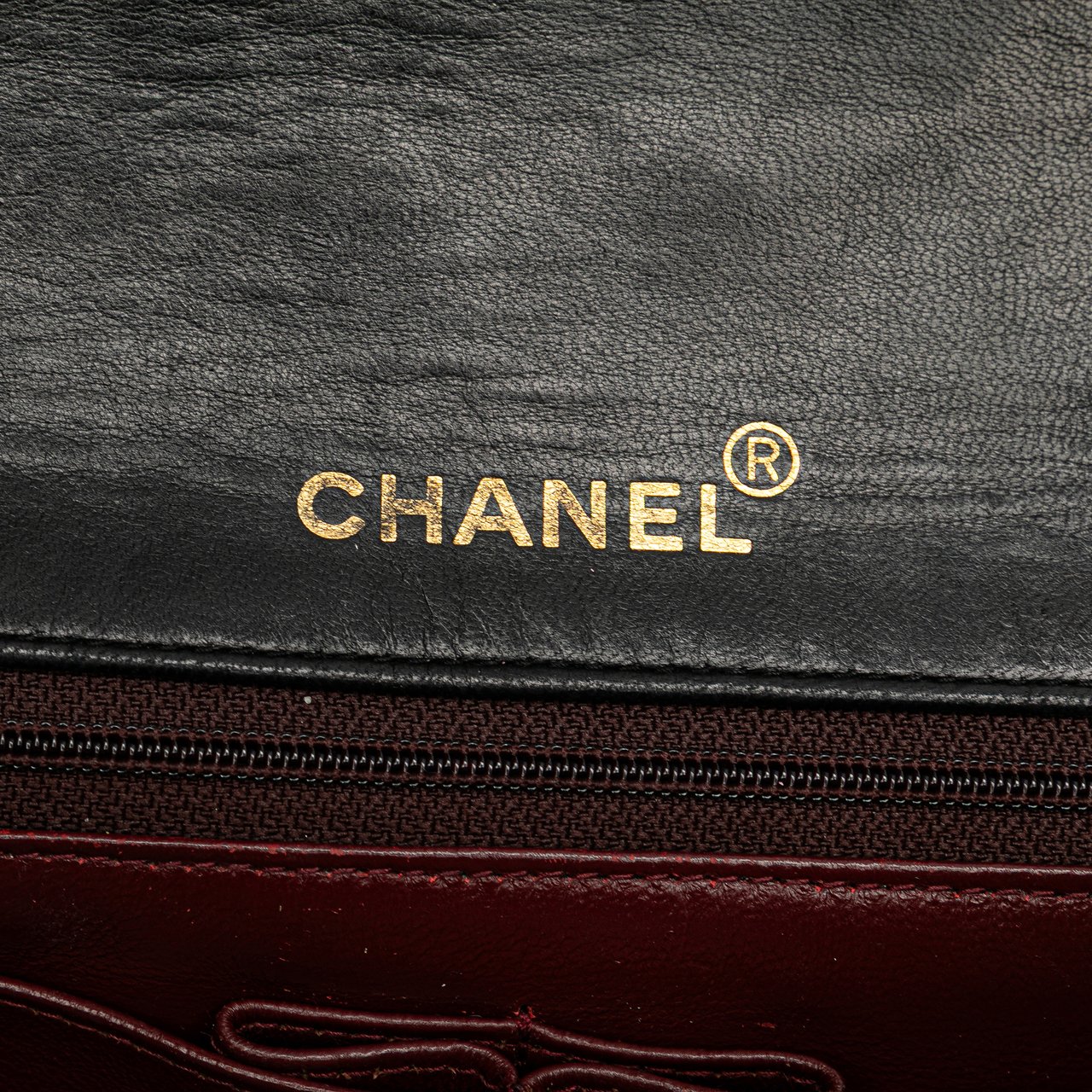 Chanel CC Quilted Lambskin Full Single Flap Zwart