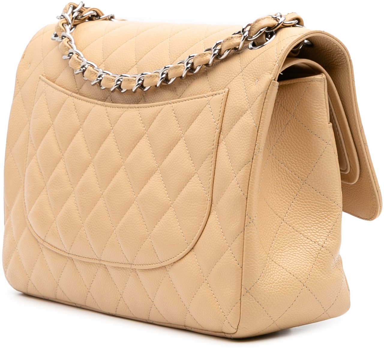 Chanel Jumbo Classic Caviar Double Flap Bruin