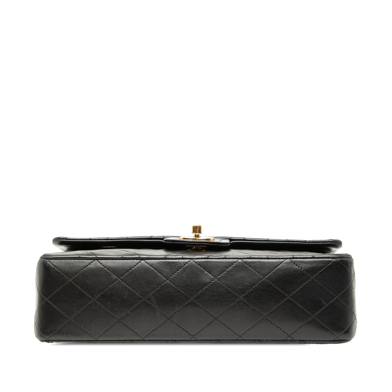 Chanel Medium Classic Lambskin Double Flap Zwart