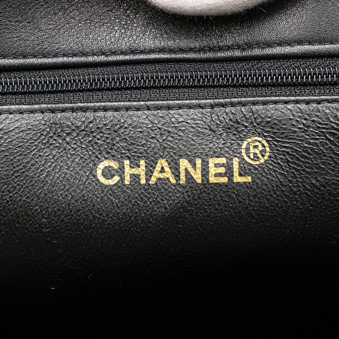 Chanel CC Lambskin Chain Tote Zwart