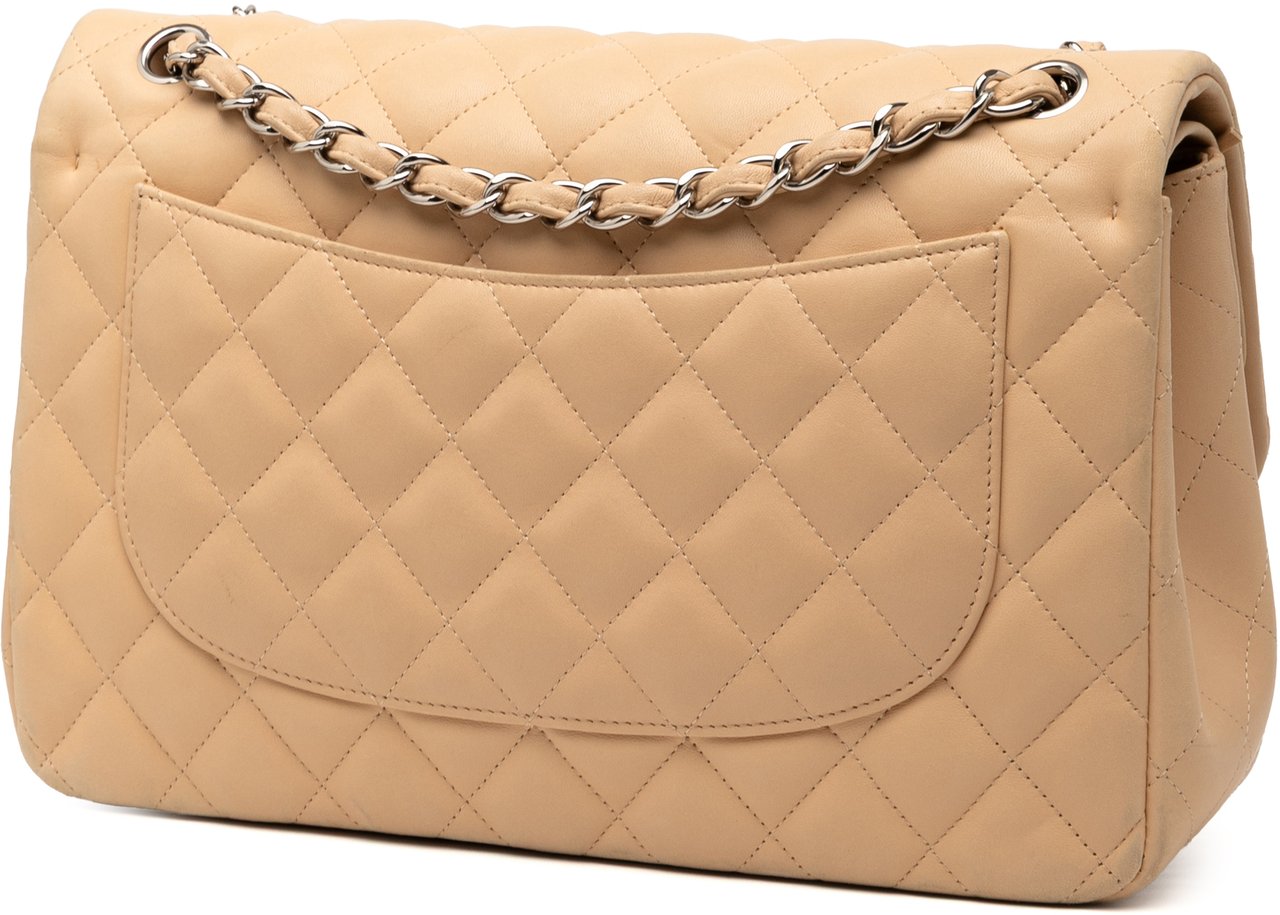 Chanel Jumbo Classic Lambskin Double Flap Bruin