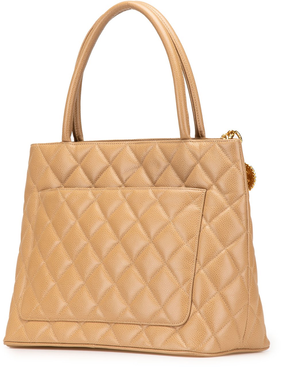 Chanel Caviar Medallion Tote Bruin