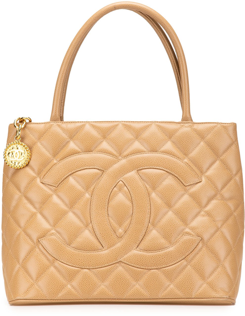 Chanel Caviar Medallion Tote Bruin