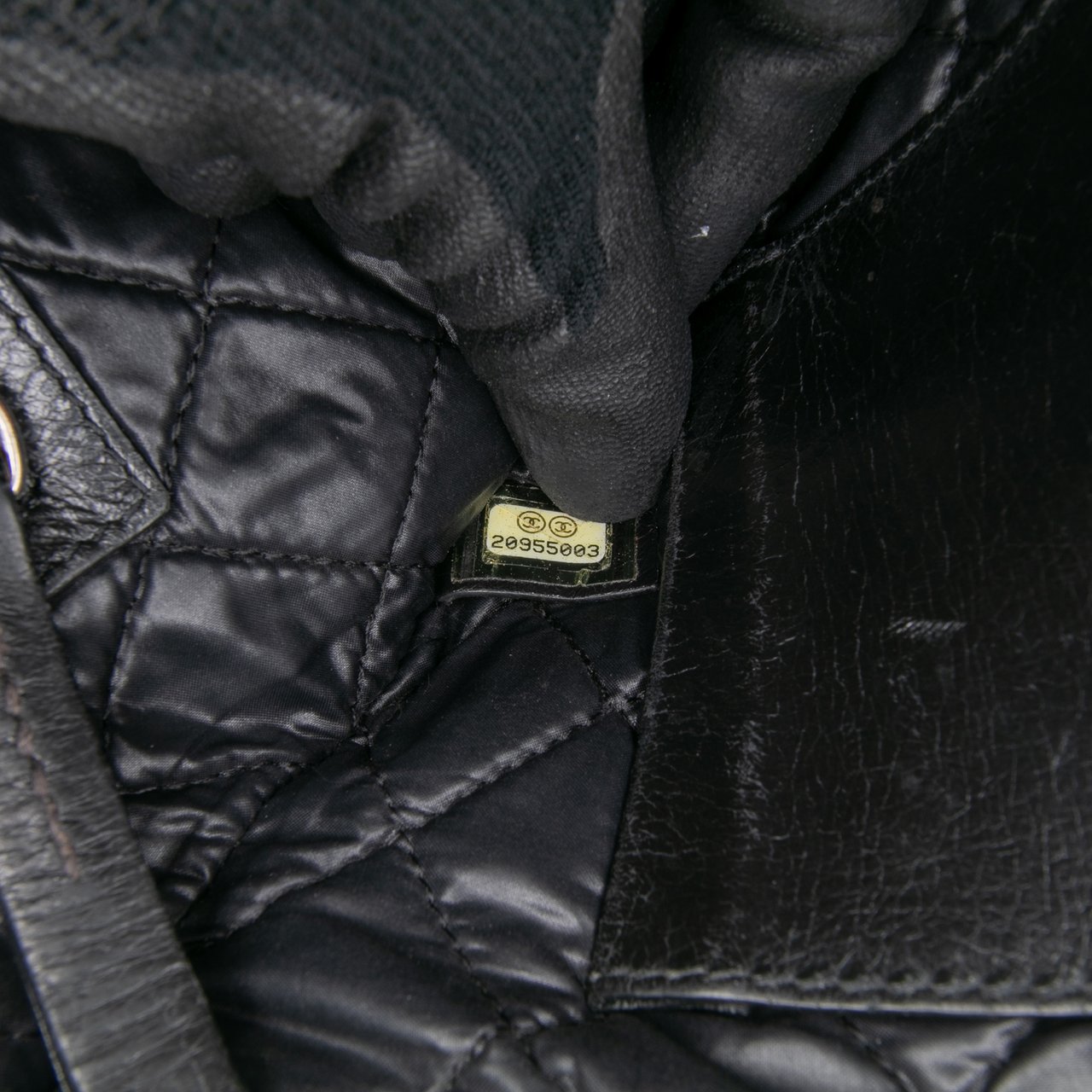 Chanel Lambskin Votez Coco Clutch Zwart