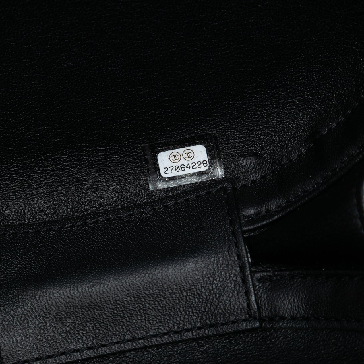 Chanel Chevron Stitched Calfskin La Pausa Evening Bag Zwart