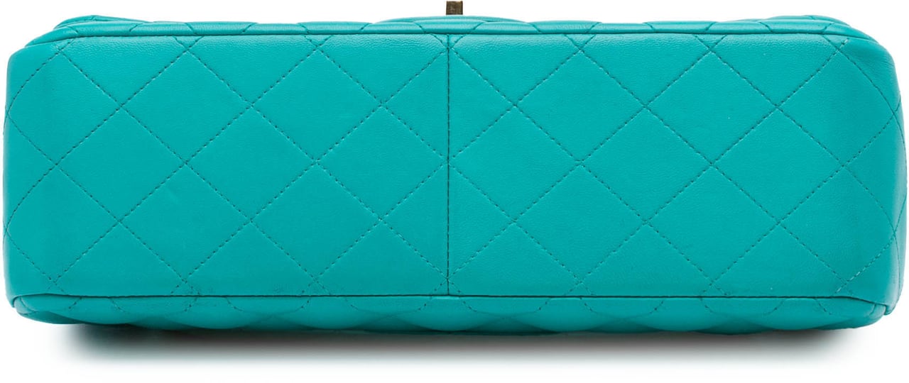 Chanel Jumbo Classic Lambskin Double Flap Blauw