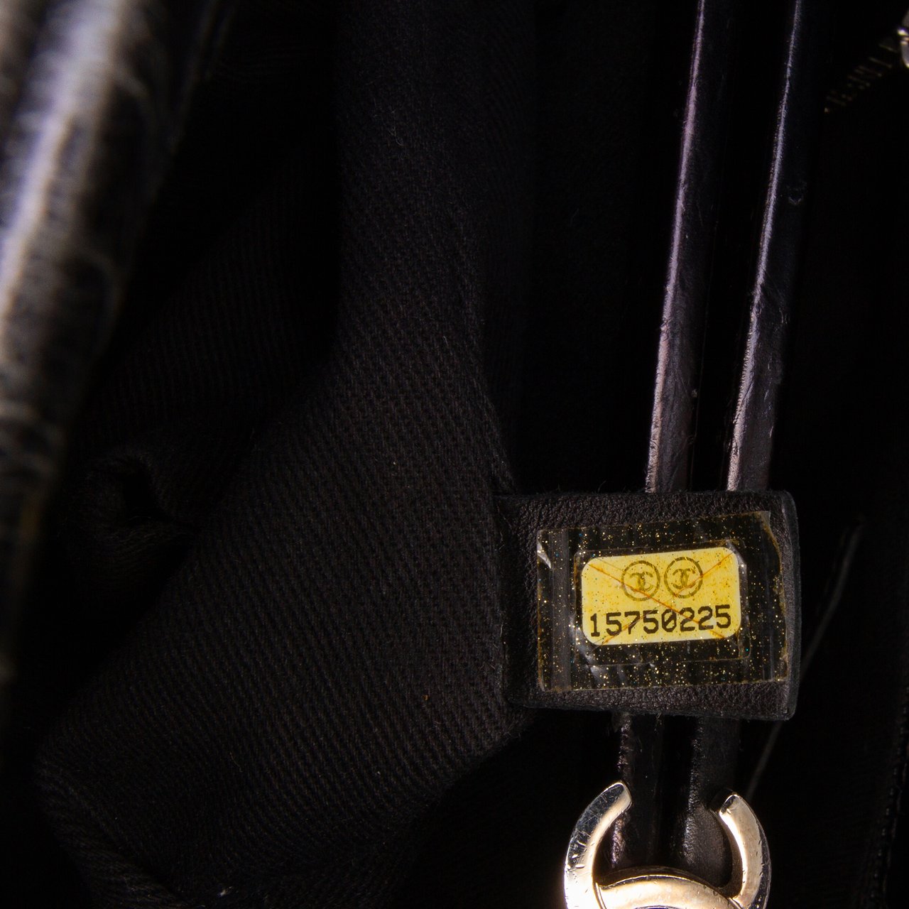 Chanel Large Aged Calfskin Just Mademoiselle Bowling Bag Zwart