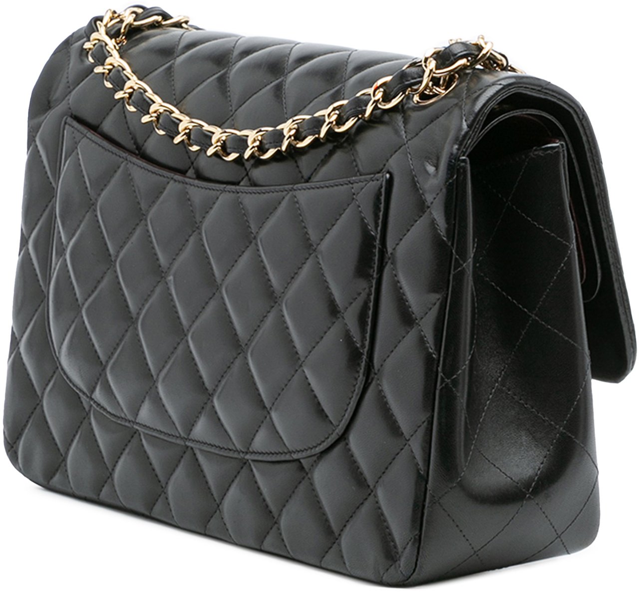 Chanel Jumbo Classic Lambskin Double Flap Zwart