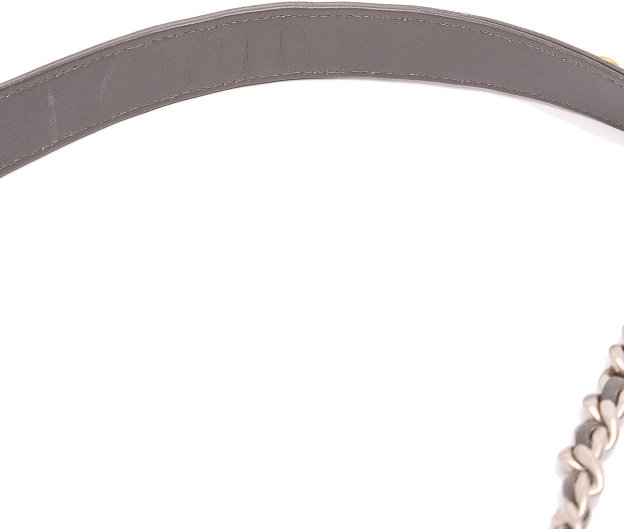 Chanel Lambskin 19 Phone Holder with Chain Grijs