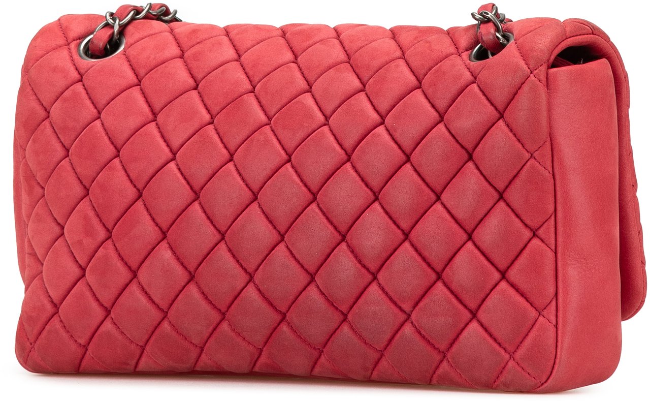 Chanel Small Iridescent Calfskin New Bubble Flap Rood