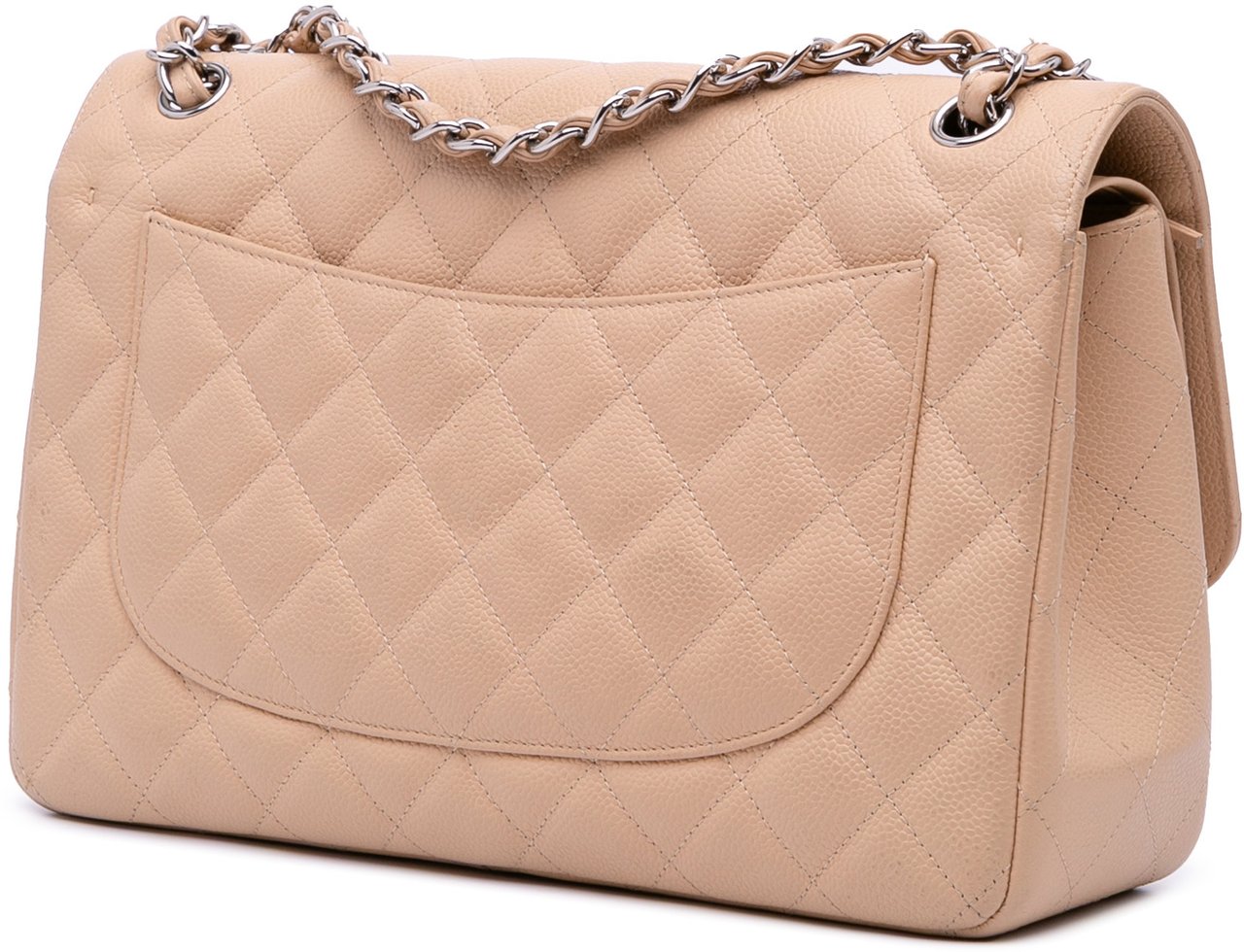 Chanel Jumbo Classic Caviar Double Flap Bruin