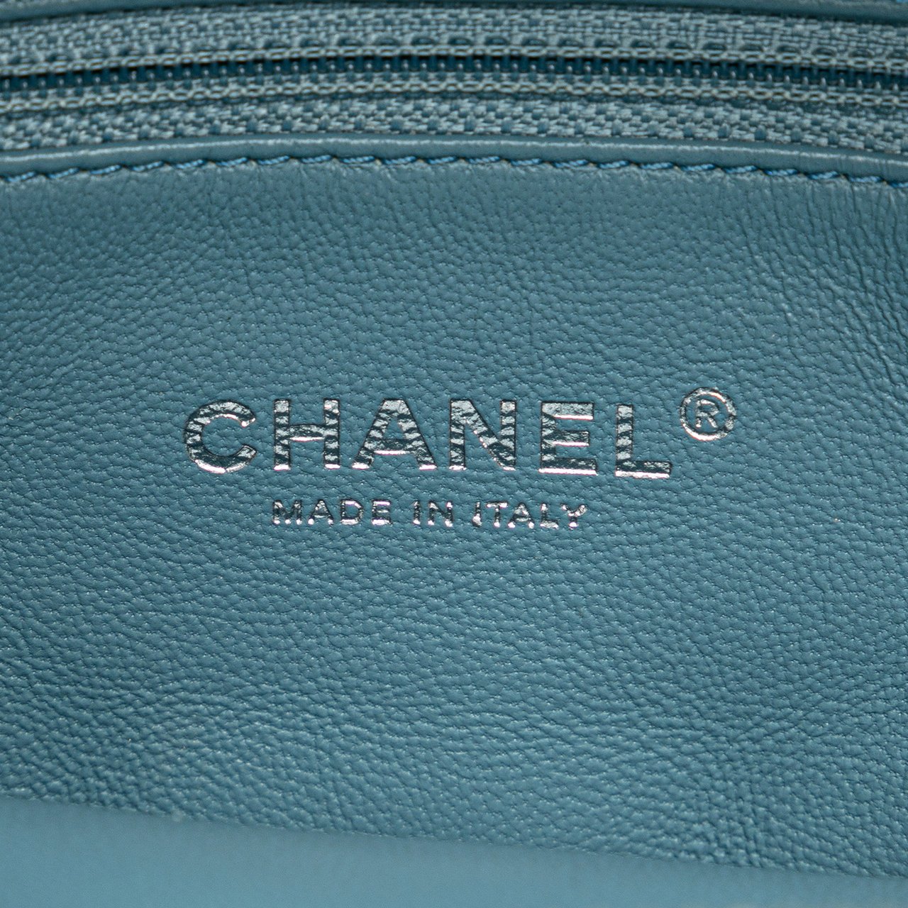 Chanel Mini Sequins and Lambskin Waterfall Backpack Blauw