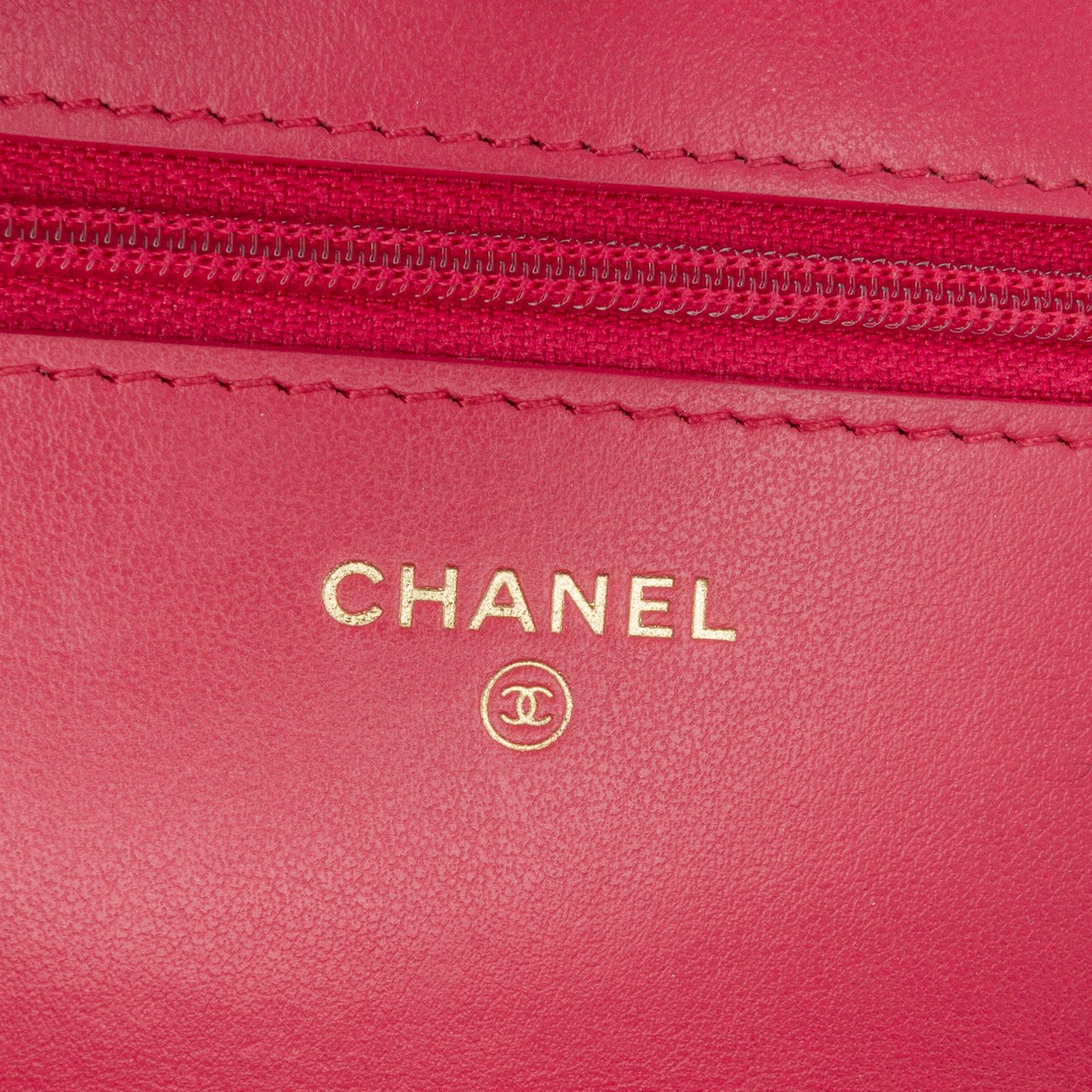 Chanel Quilted Lambskin 19 Wallet on Chain Roze