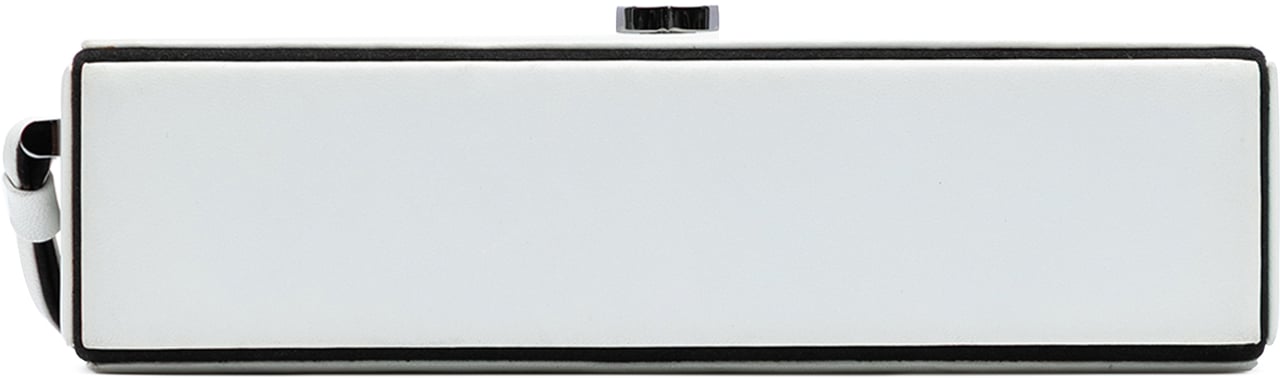 Chanel CC Lambskin Box Clutch Wit