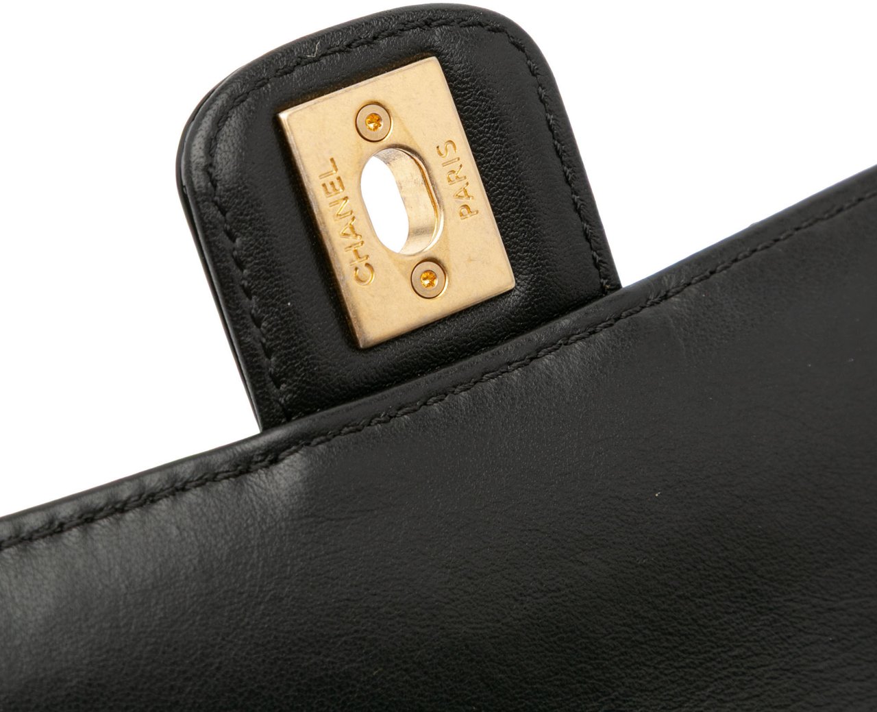 Chanel Mini Square Classic Patent Single Flap Zwart