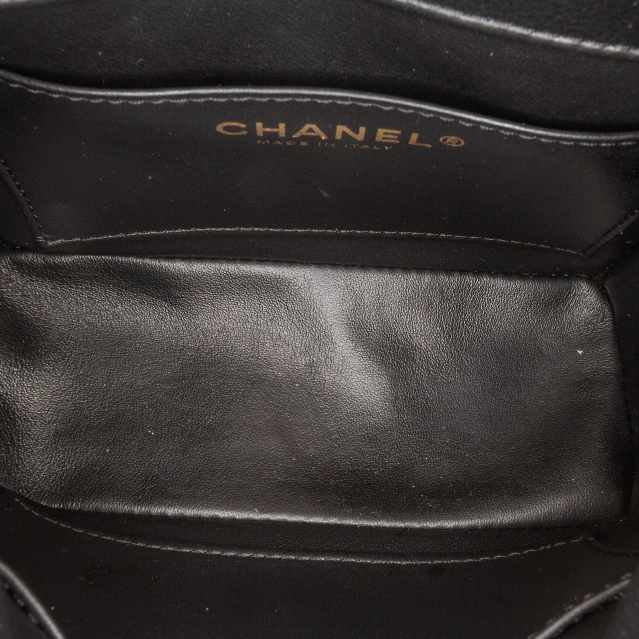 Chanel Mini Square Classic Patent Single Flap Zwart