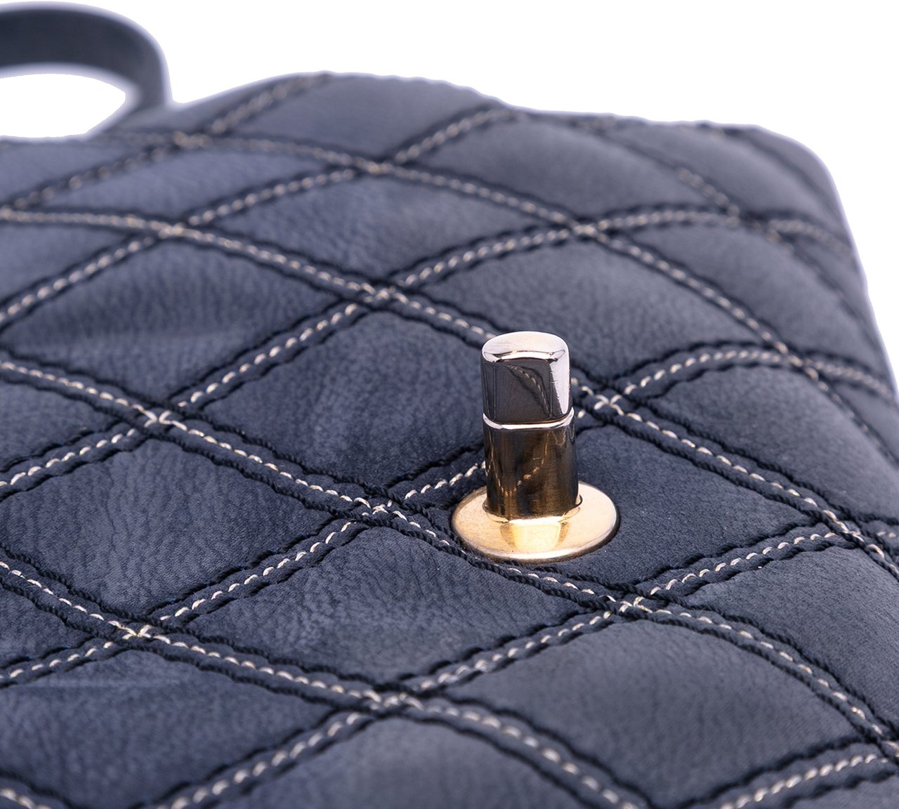 Chanel Jumbo Quilted Calfskin Triple Stitched Flap Blauw