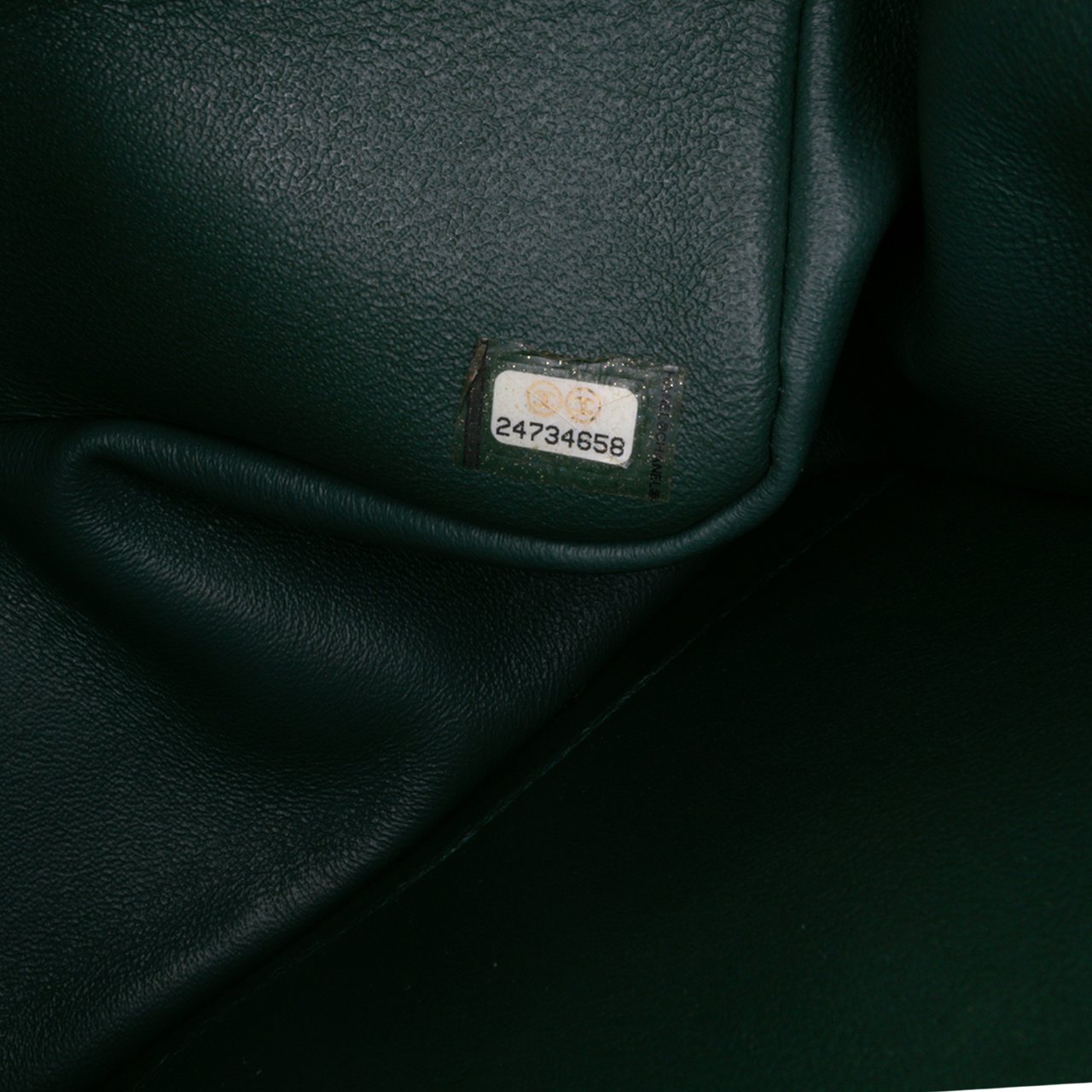 Chanel Jumbo Classic Chevron Lambskin Double Flap Groen