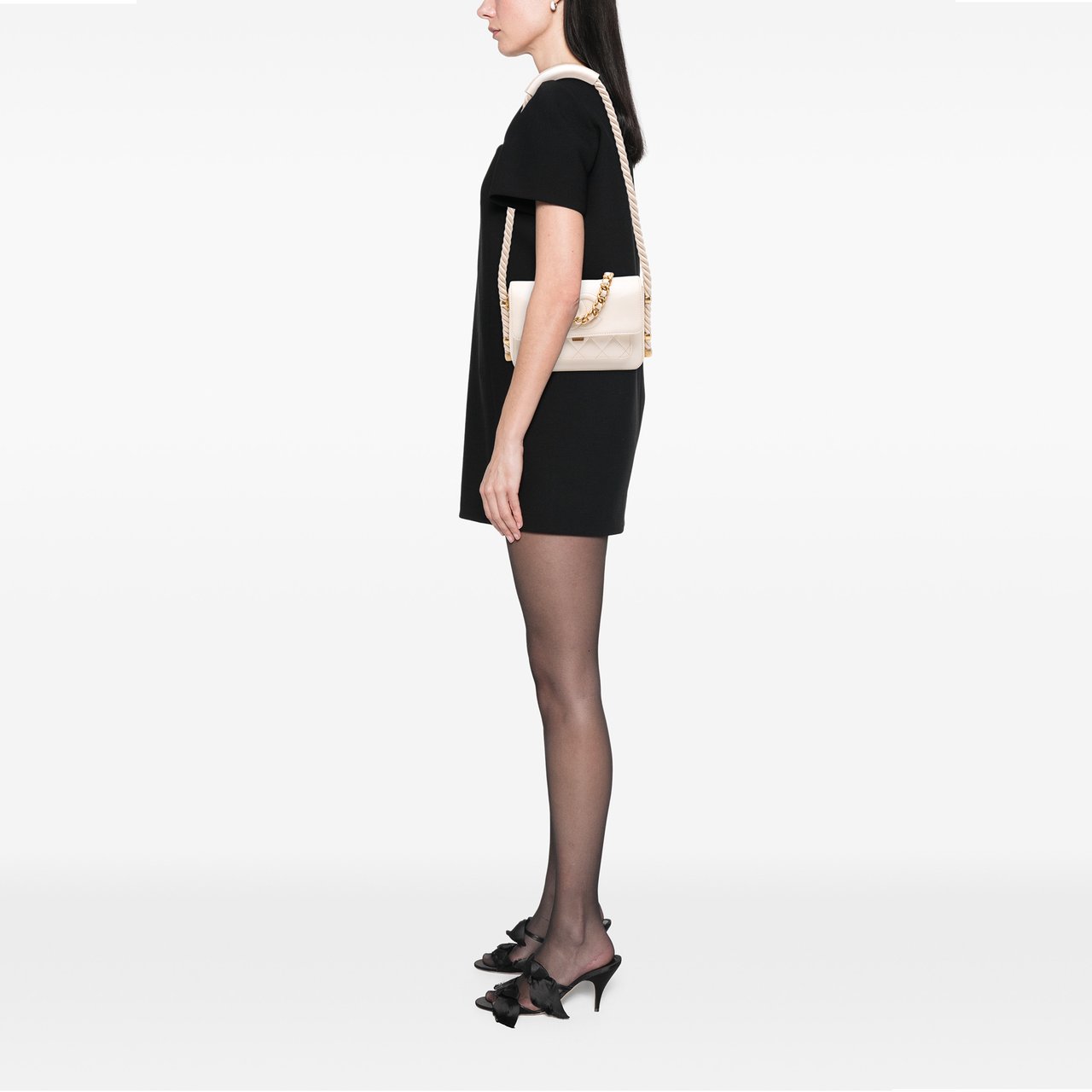 Chanel Crumpled Calfskin En Vogue Rope Flap Wit