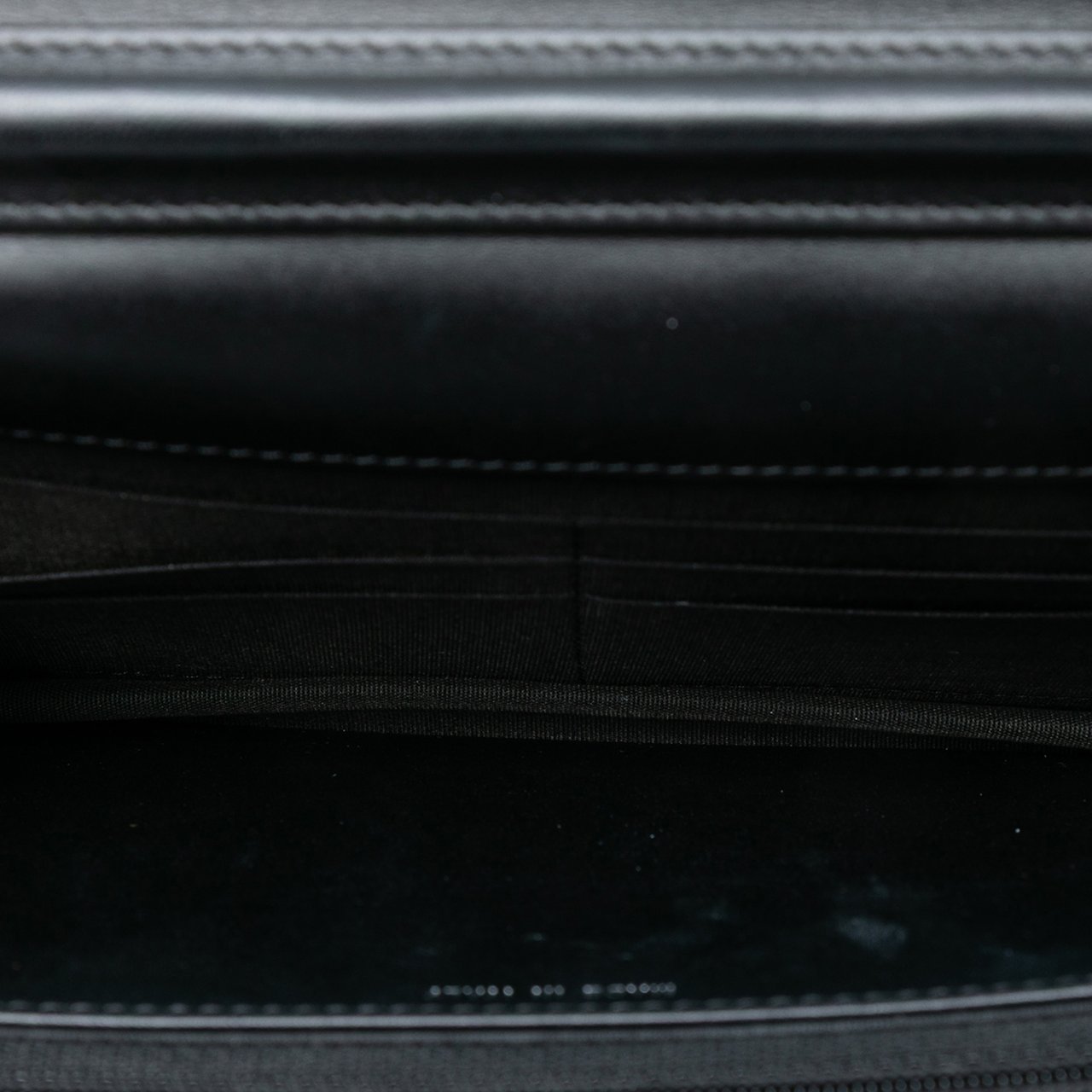 Chanel Quilted Patent Boy Wallet on Chain Zwart