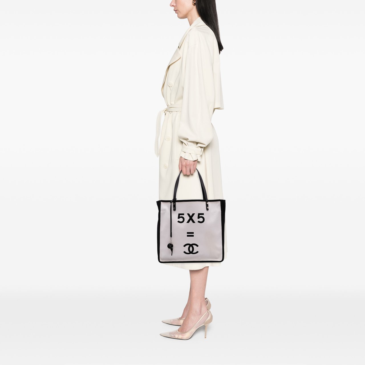 Chanel Small Canvas Lets Demonstrate Tote Wit
