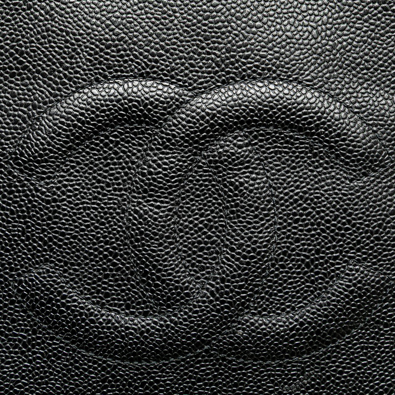 Chanel CC Caviar Leather Tote Zwart