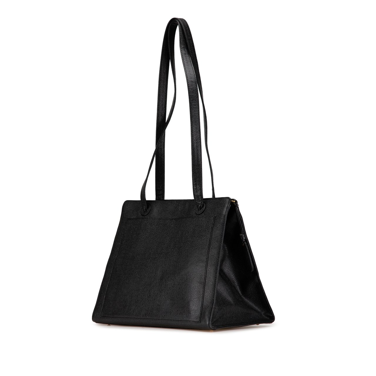 Chanel CC Caviar Leather Tote Zwart