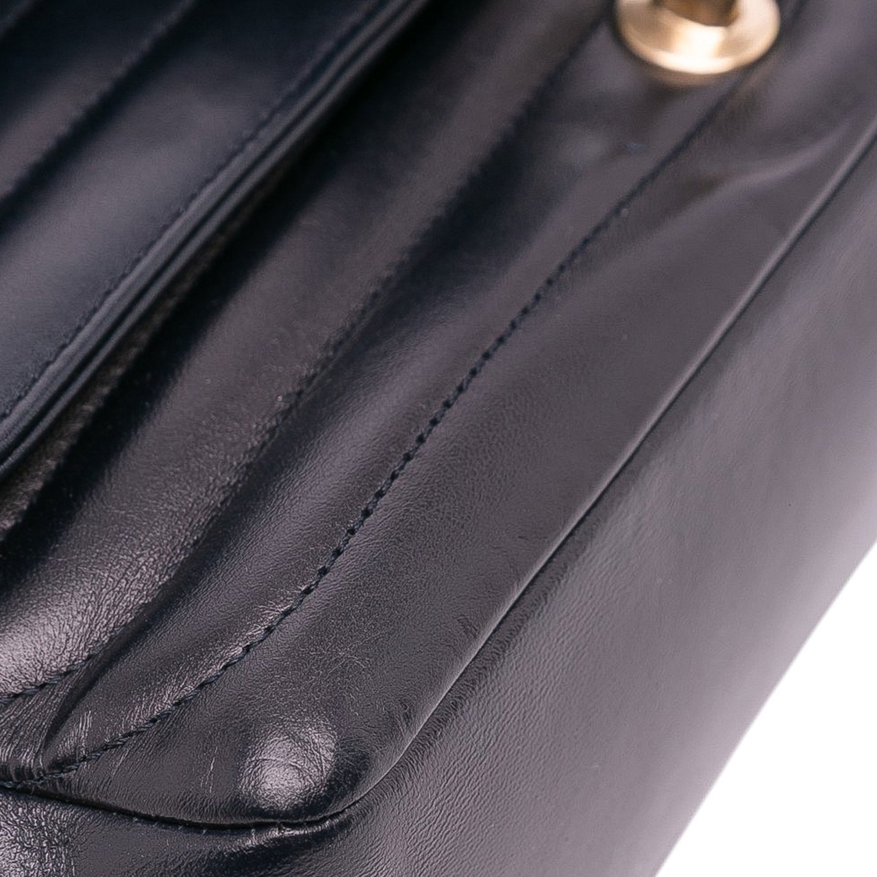 Chanel CC Horizontal Quilted Lambskin Double Flap Zwart